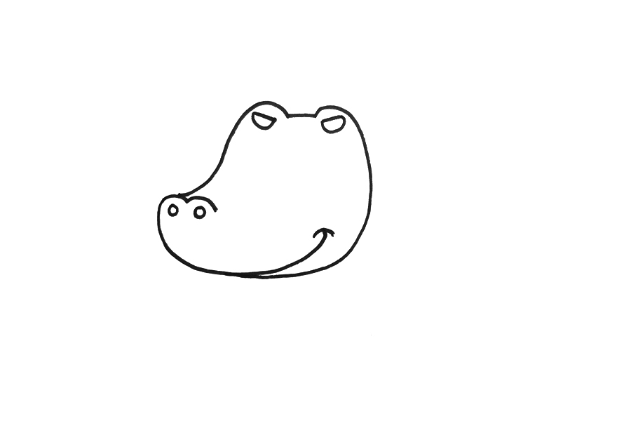 简单的鳄鱼怎么画-图1