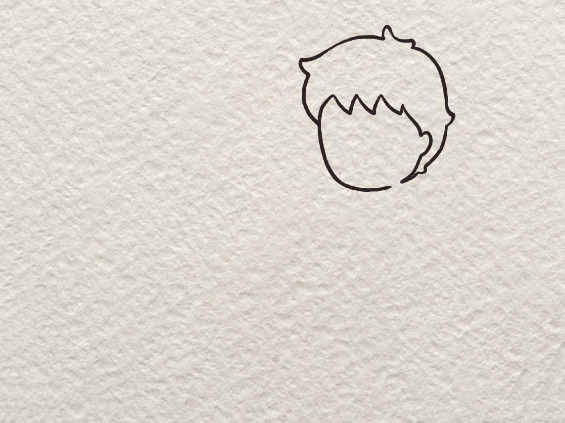 夏天热到爆炸的小男孩怎么画-图1