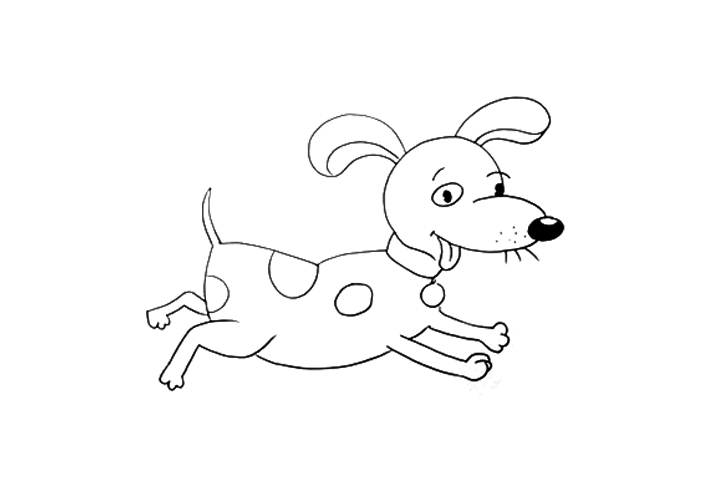 怎么画可爱小狗简笔画-图2