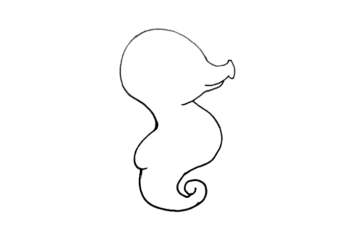 可爱海马怎么画 海马是什么-图1