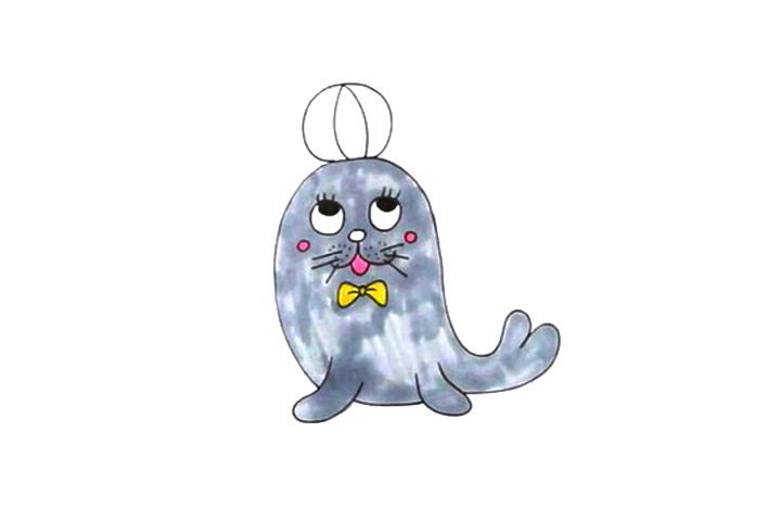 可爱的小海狮简笔画-图3