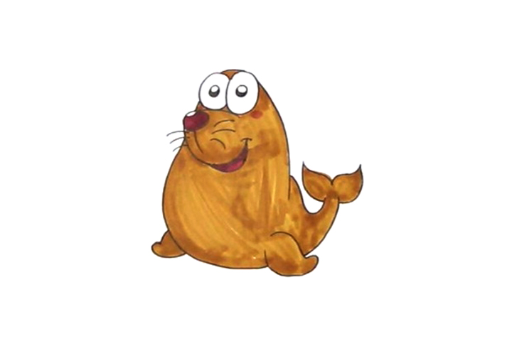 小海狮怎么画简单可爱