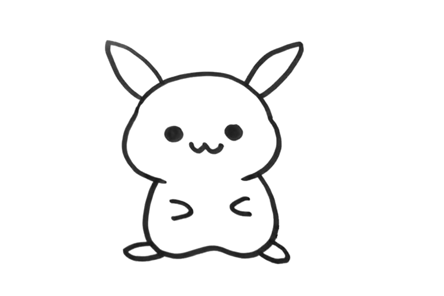 可爱皮卡丘怎么画-图3
