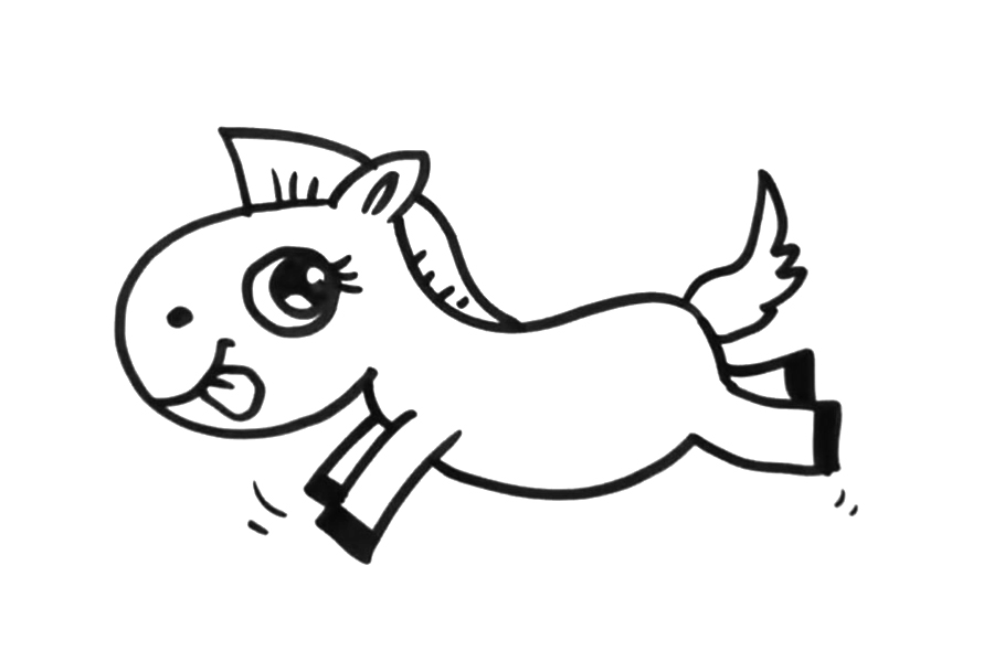 小马怎么画简单可爱-图4