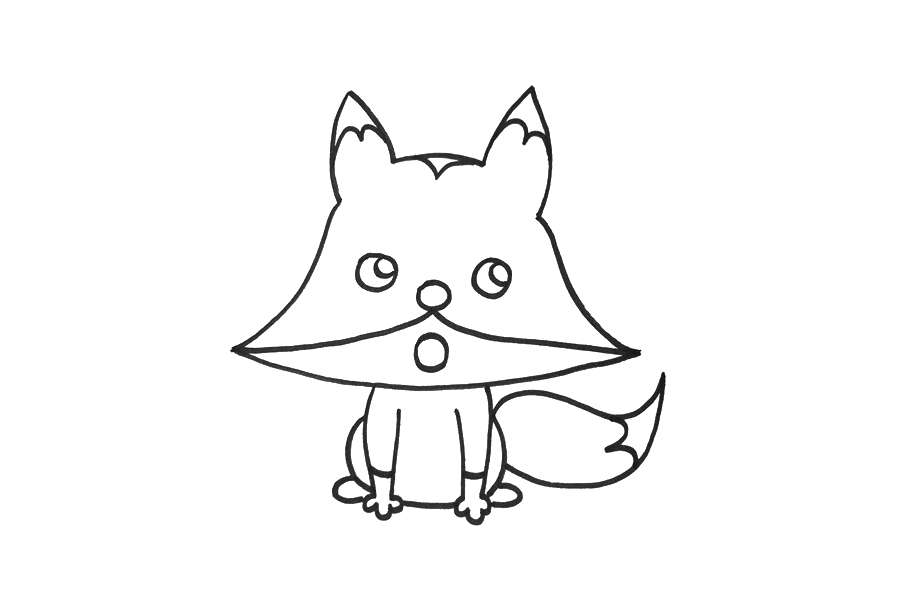 学画简单的小狐狸-图4