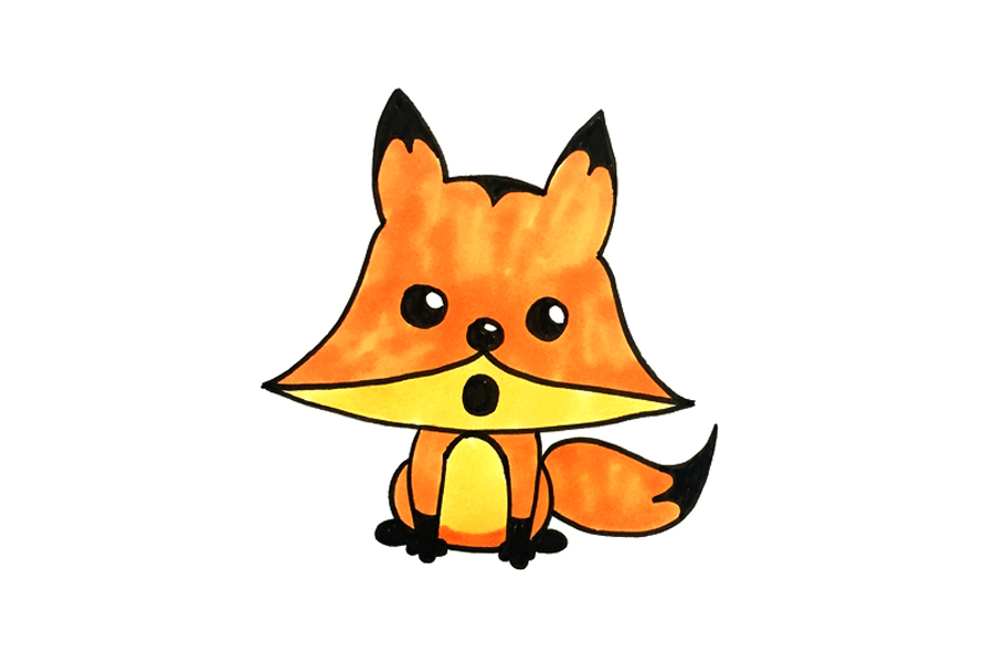 学画简单的小狐狸