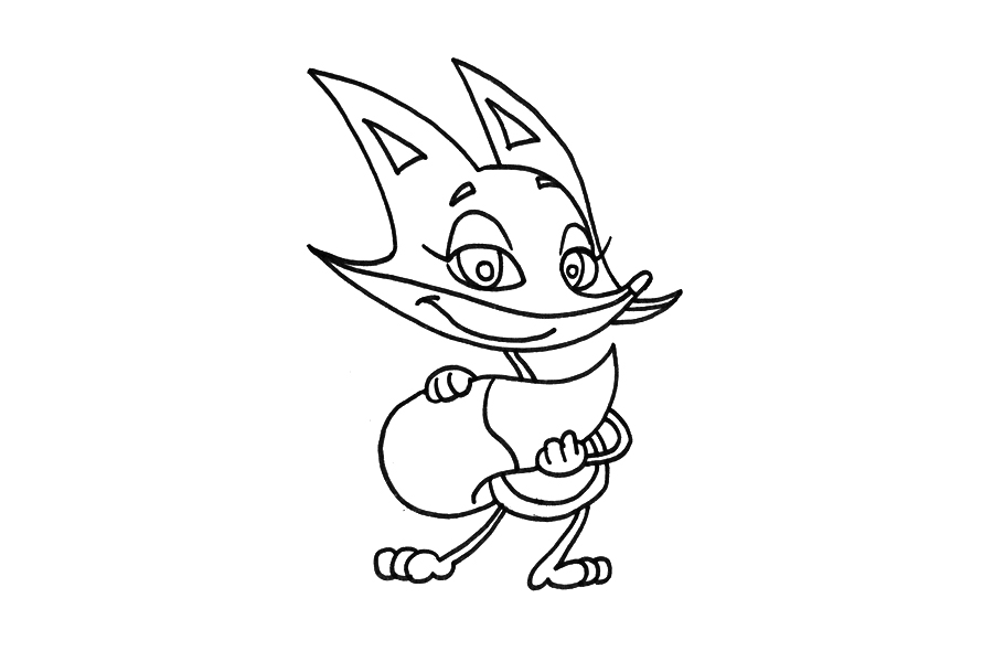 漂亮的狐狸妹妹怎么画-图5