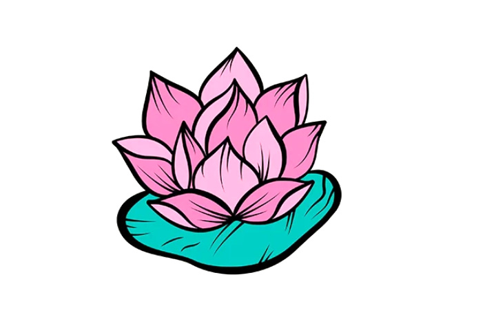 各种荷花的画法-图1