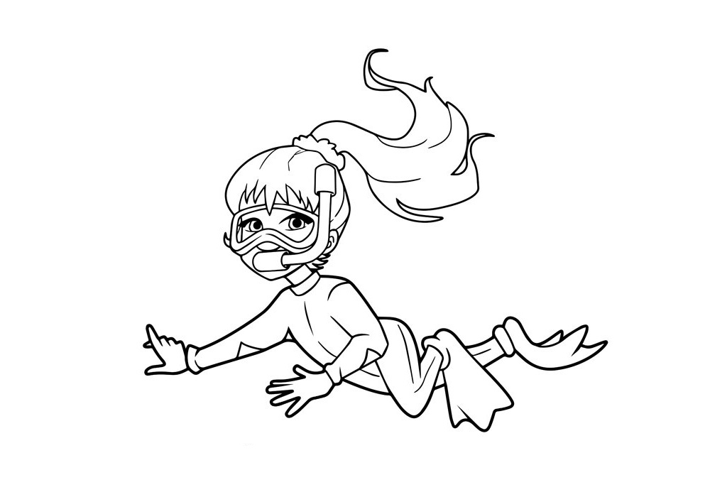 潜水运动员怎么画-图1