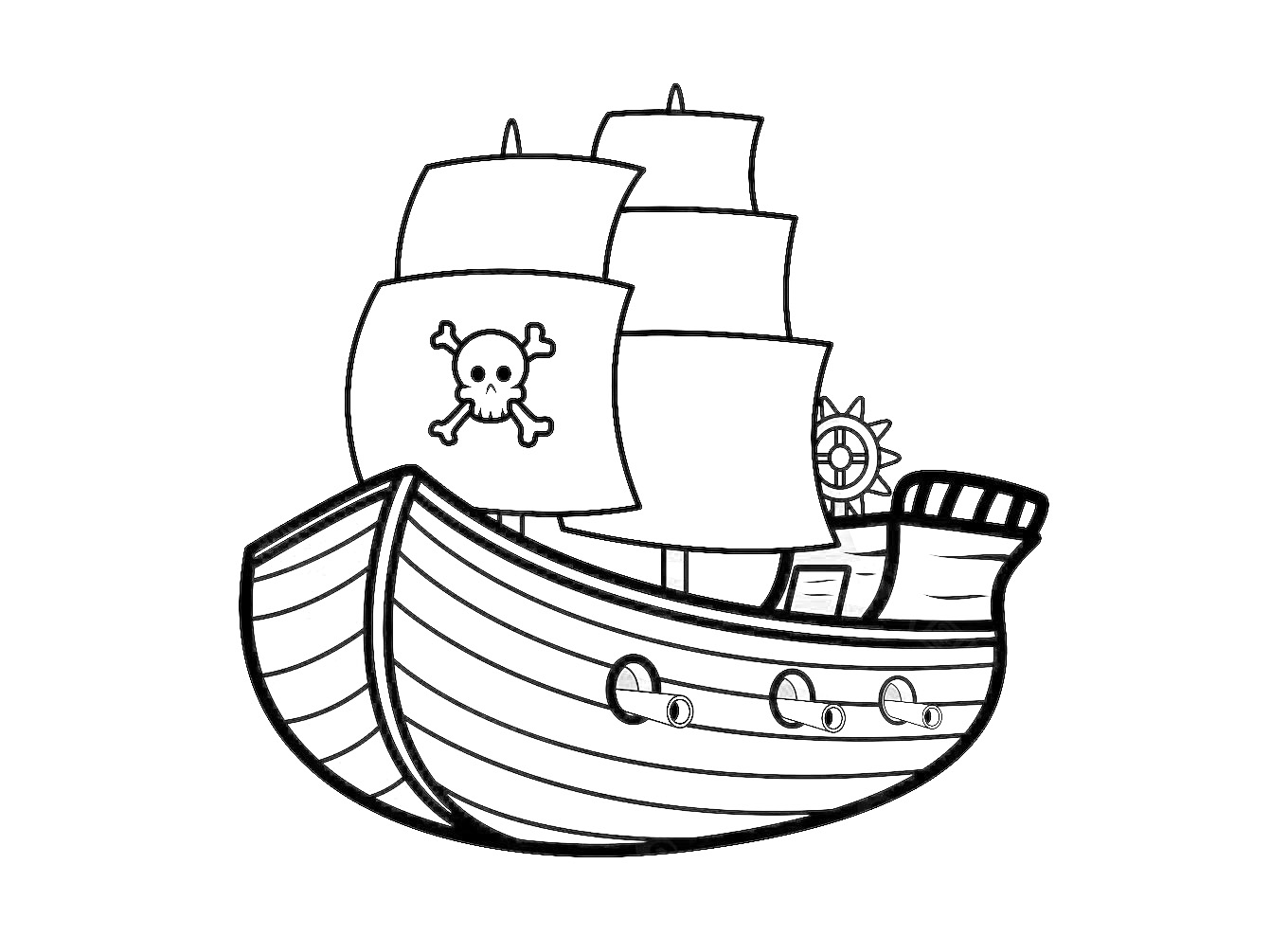 海盗船绘画作品-图5