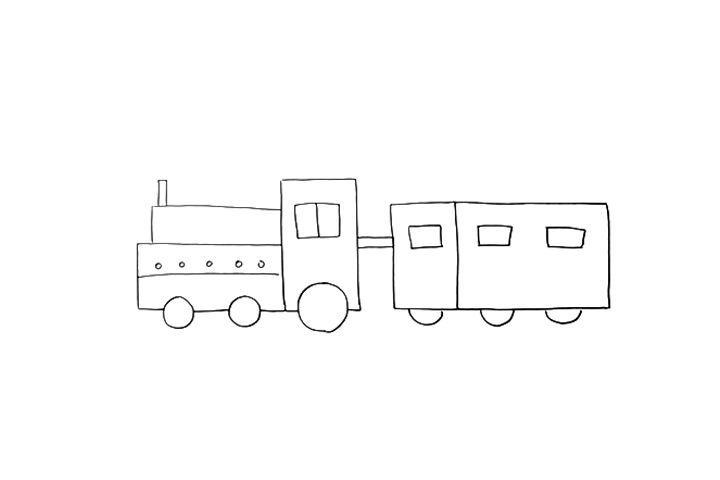 小火车怎么画简单漂亮-图2