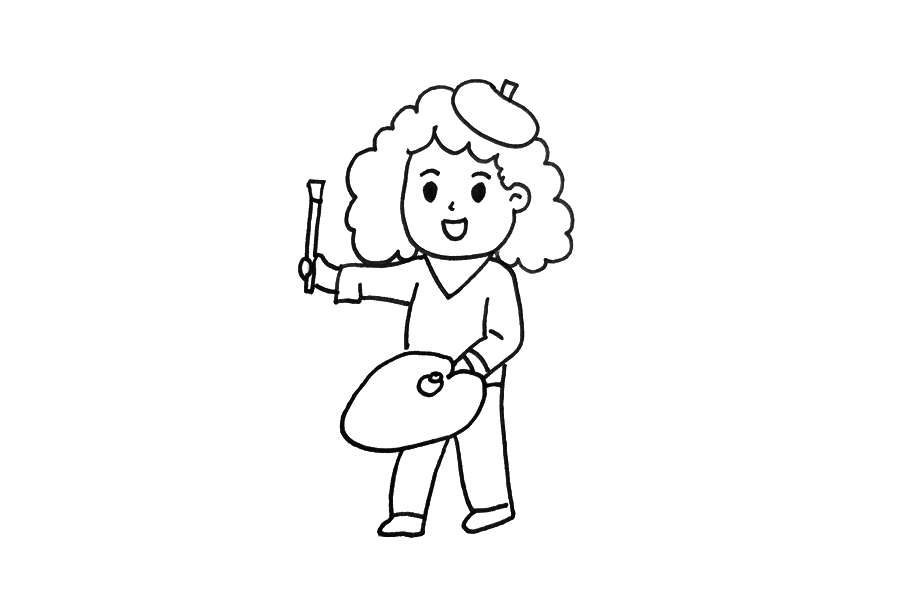 漂亮的美女画家怎么画-图4