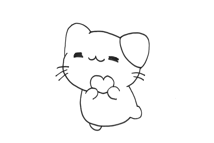 如何画一只可爱的小猫咪-图2