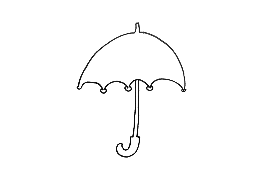 如何画简单的雨伞-图2
