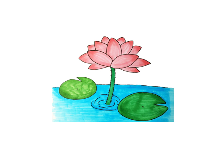 一组漂亮的花朵简笔画图片大全-图1