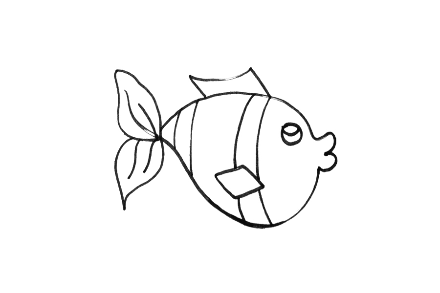 漂亮的小鱼怎么画-图3