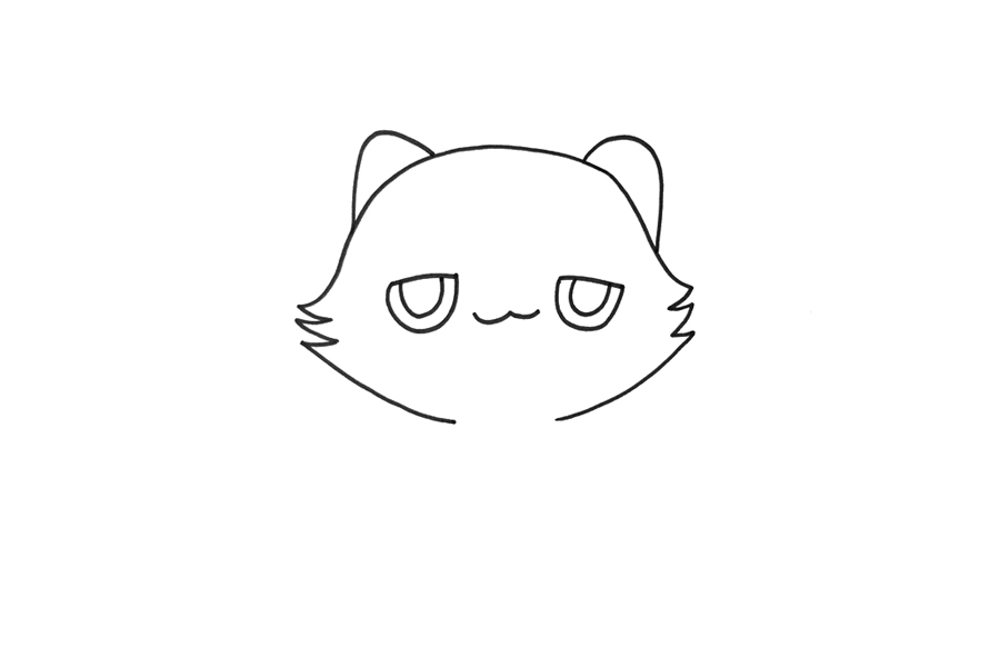 可爱的小猫怎么画简单-图2