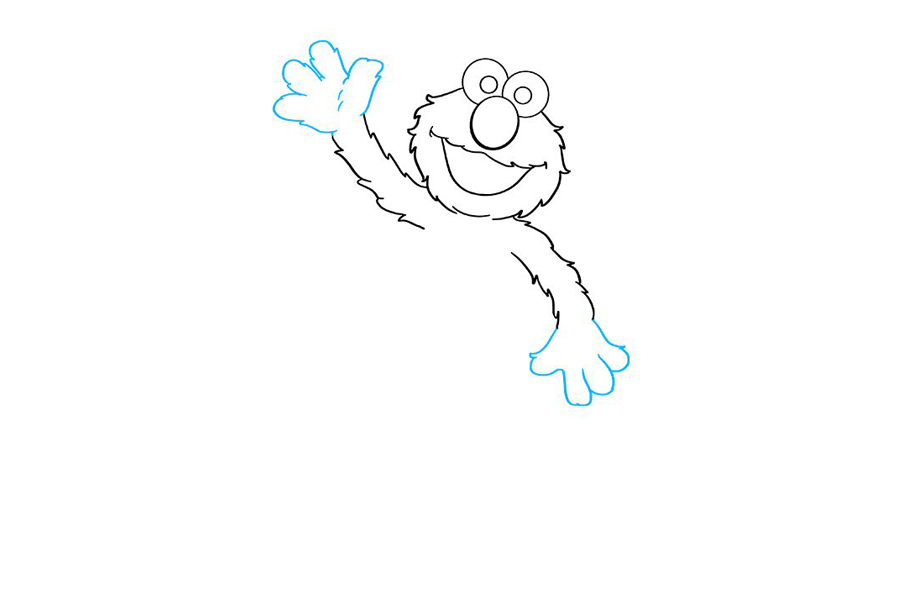 芝麻街埃尔莫怎么画-图5