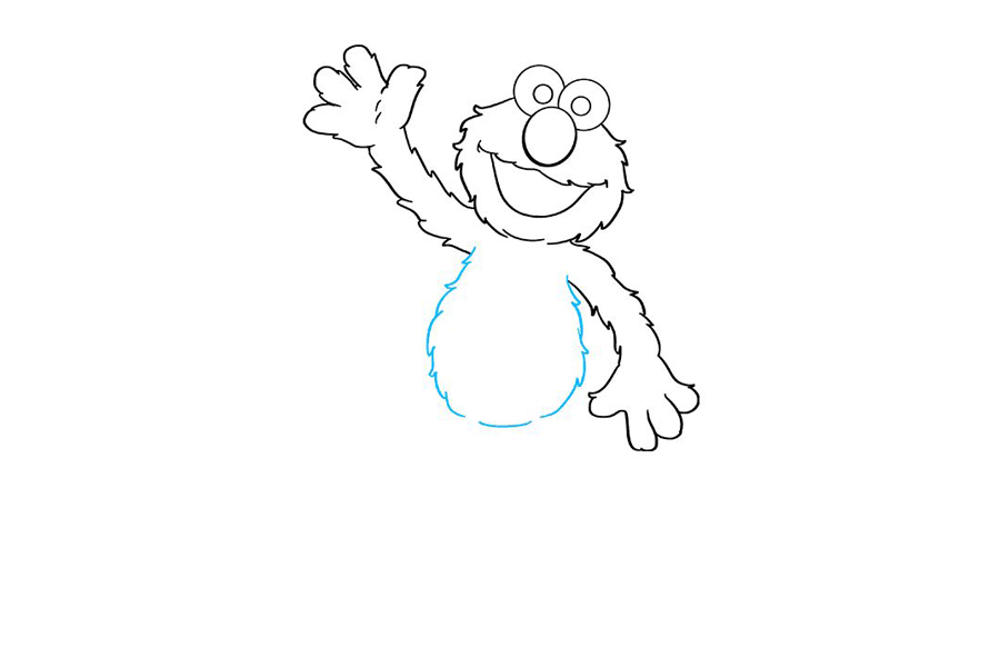 芝麻街埃尔莫怎么画-图6