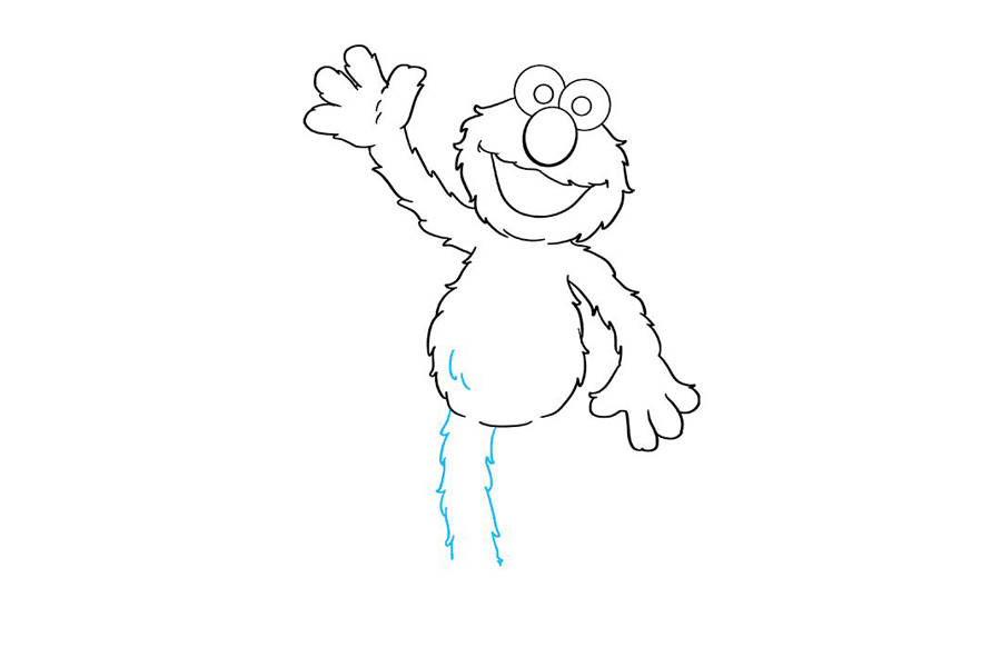 芝麻街埃尔莫怎么画-图7