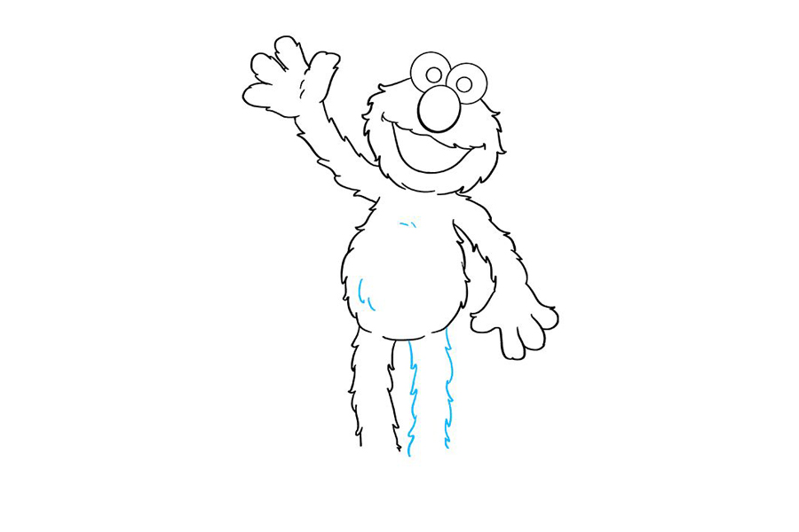 芝麻街埃尔莫怎么画-图8