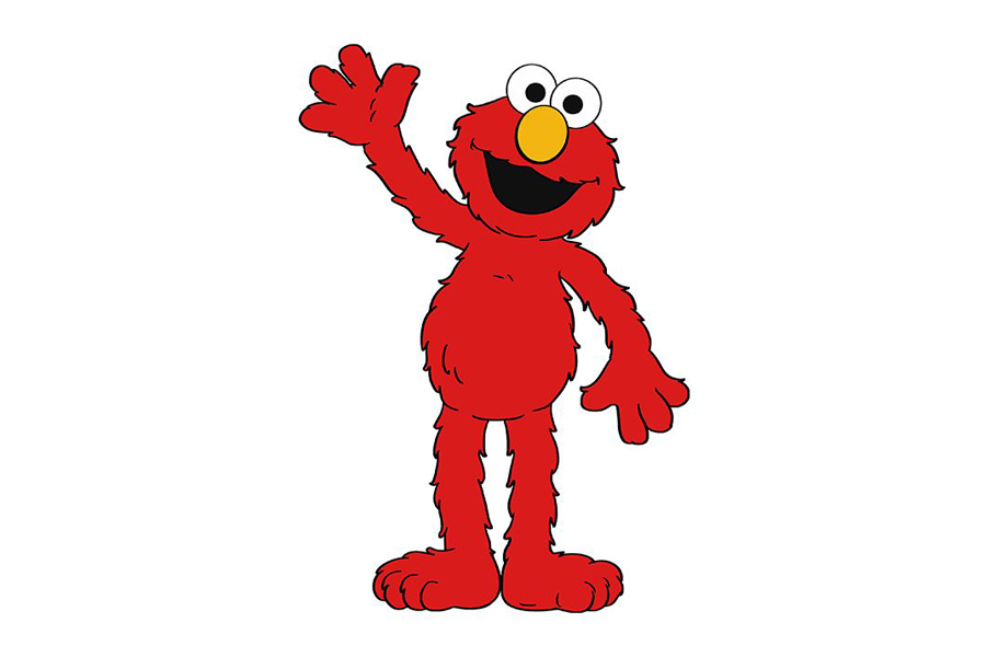 芝麻街埃尔莫怎么画