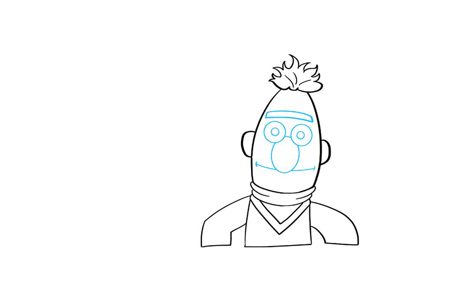 芝麻街伯特和厄尼怎么画-图3