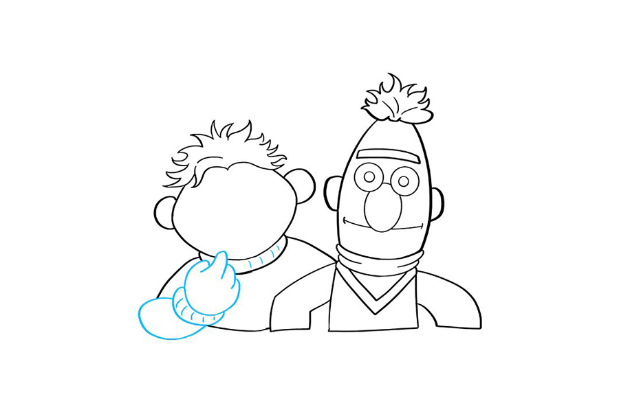 芝麻街伯特和厄尼怎么画-图7