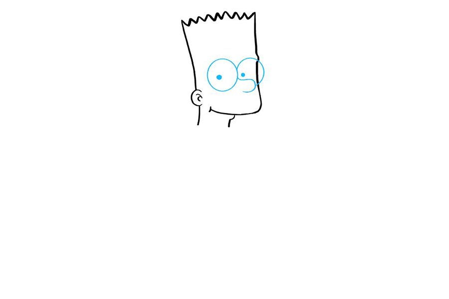 如何画巴特辛普森-图3