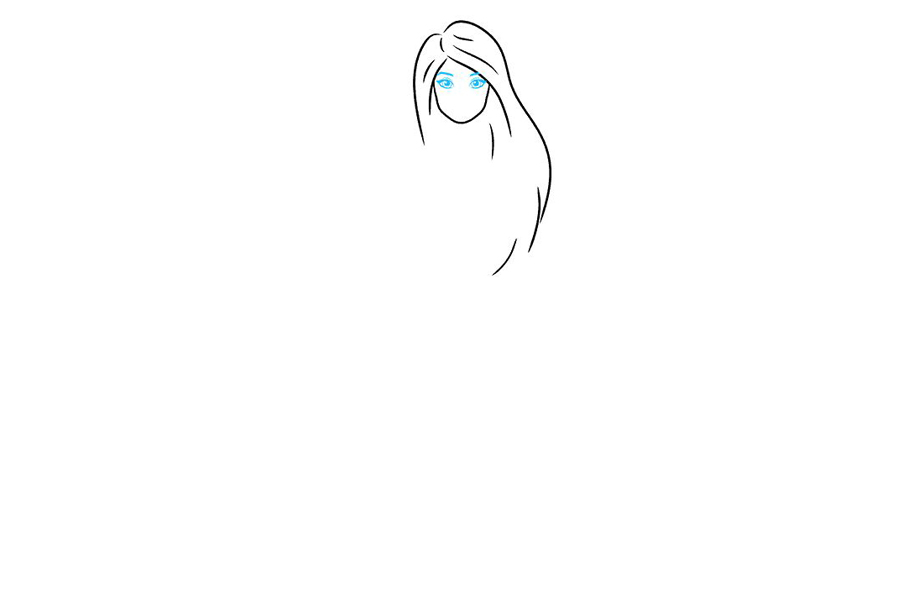 如何画芭比娃娃-图3