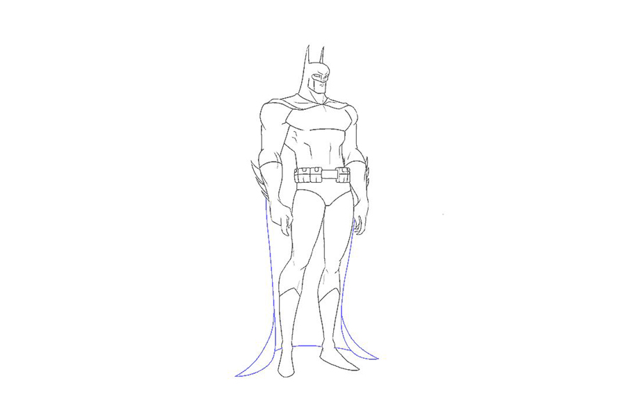 如何画蝙蝠侠-图17