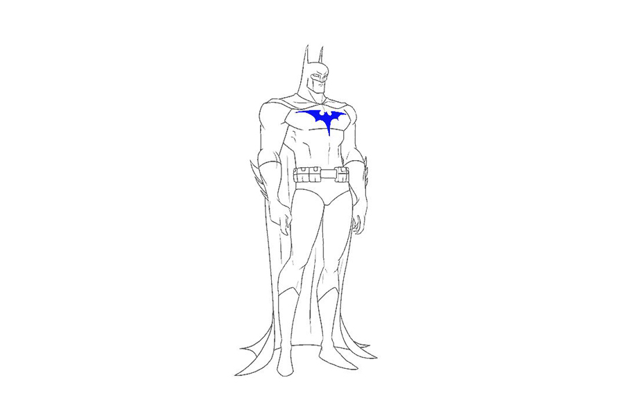 如何画蝙蝠侠-图18