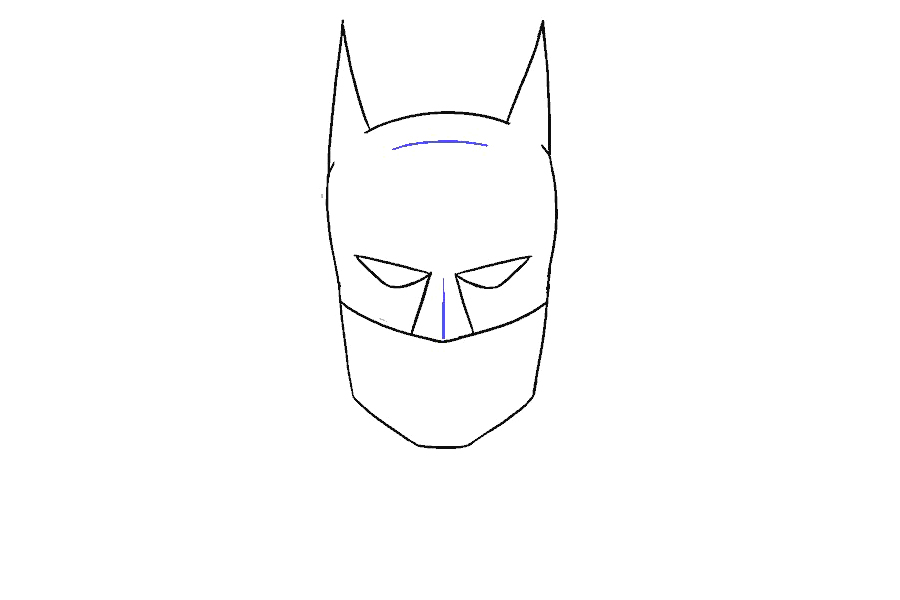 蝙蝠侠的脸详细画法步骤-图9