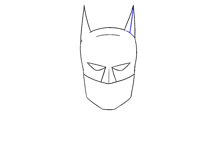 蝙蝠侠的脸详细画法步骤-图10