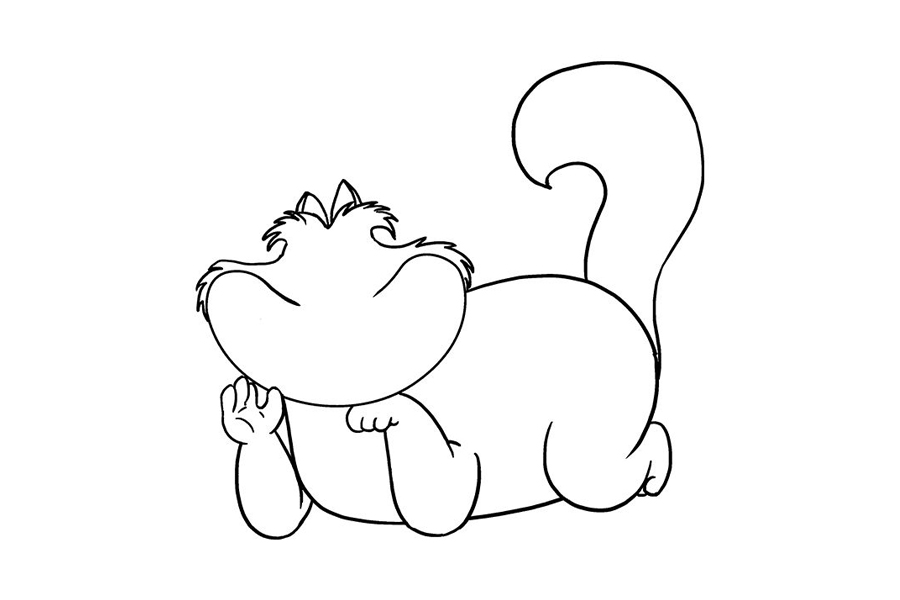 如何画柴郡猫-图8