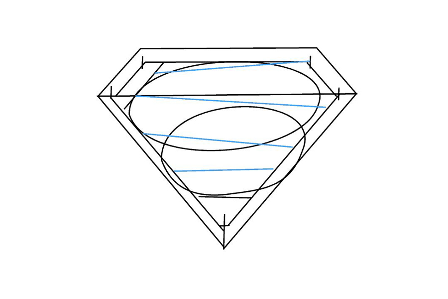 如何画超人标志-图8