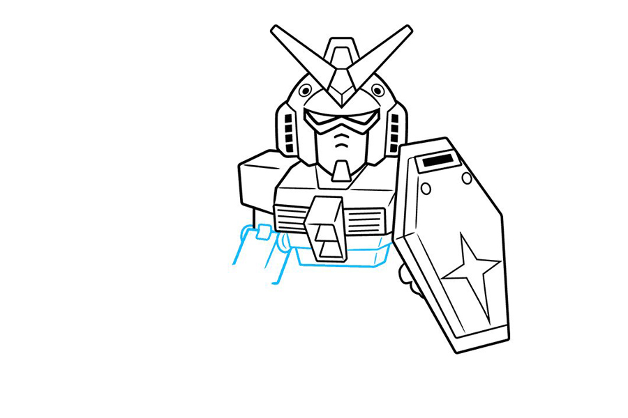 如何画赤壁SD高达-图6