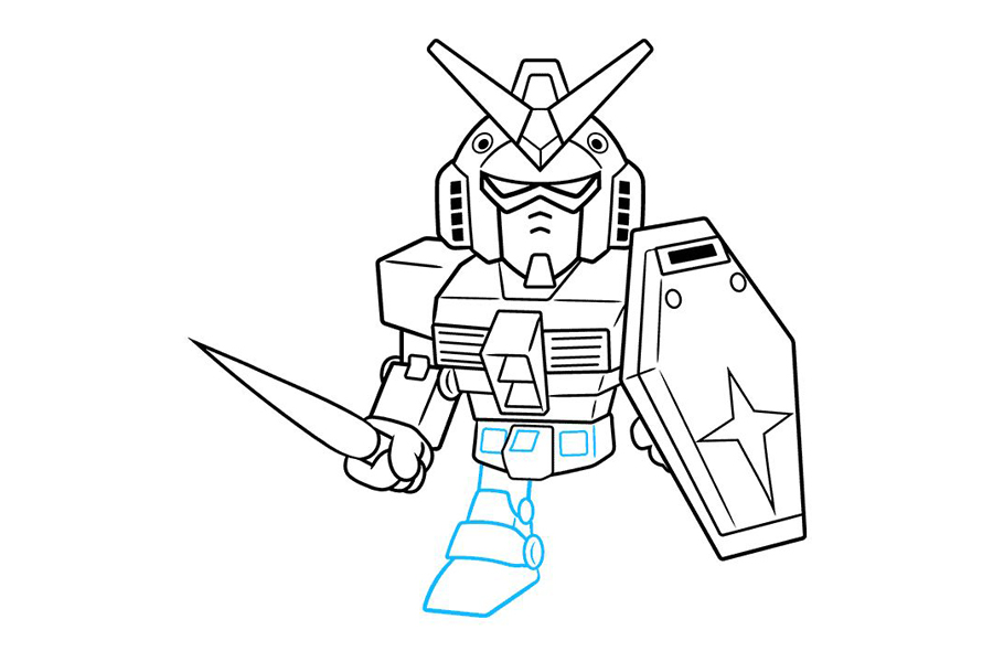 如何画赤壁SD高达-图8