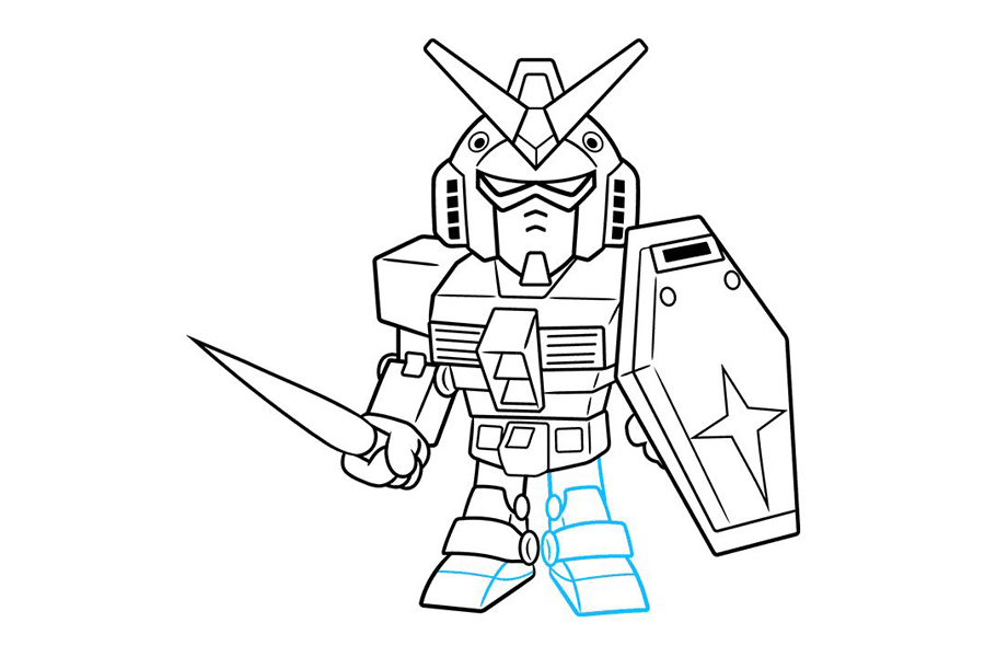 如何画赤壁SD高达-图9