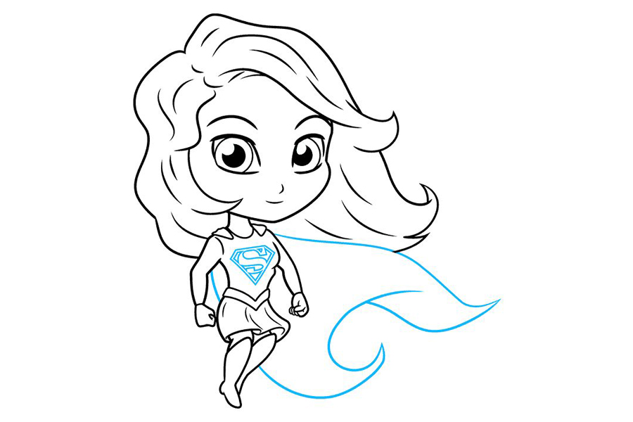 如何画赤壁超女-图9