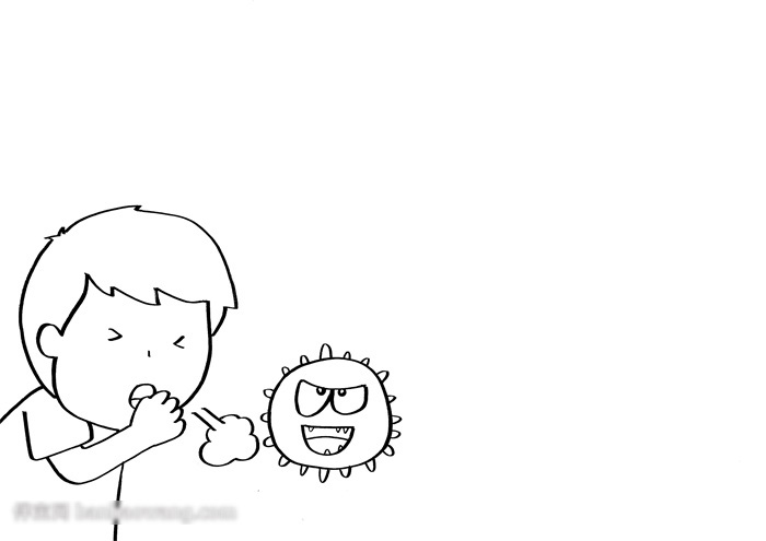 小学四年级人类与病毒的手抄报-图1