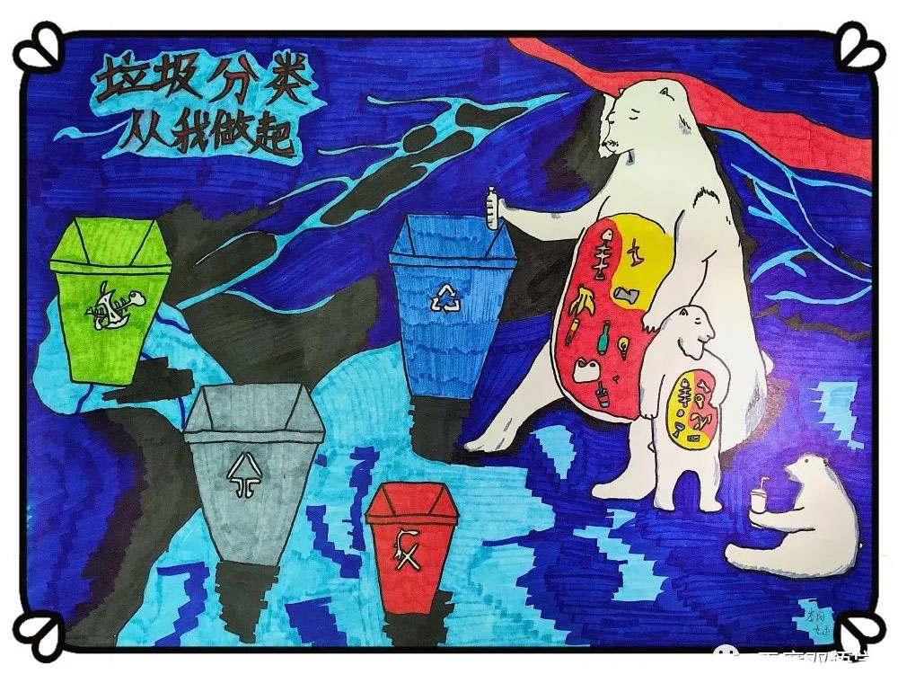 垃圾分类画画简单又漂亮-图2