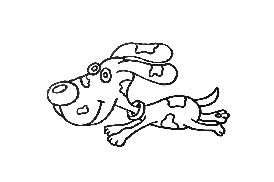 可爱的斑点狗怎么画-图3