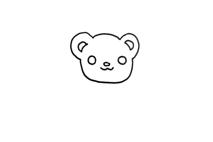 可爱小熊玩具怎么画-图1