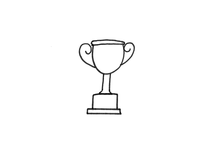 奖杯的超简单画法-图3