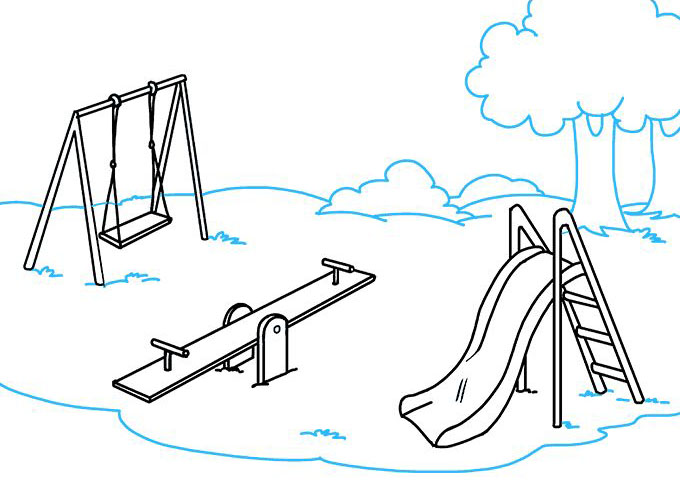 学校操场怎么画-图9