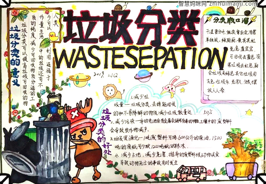 垃圾分类手抄报的画法-图4