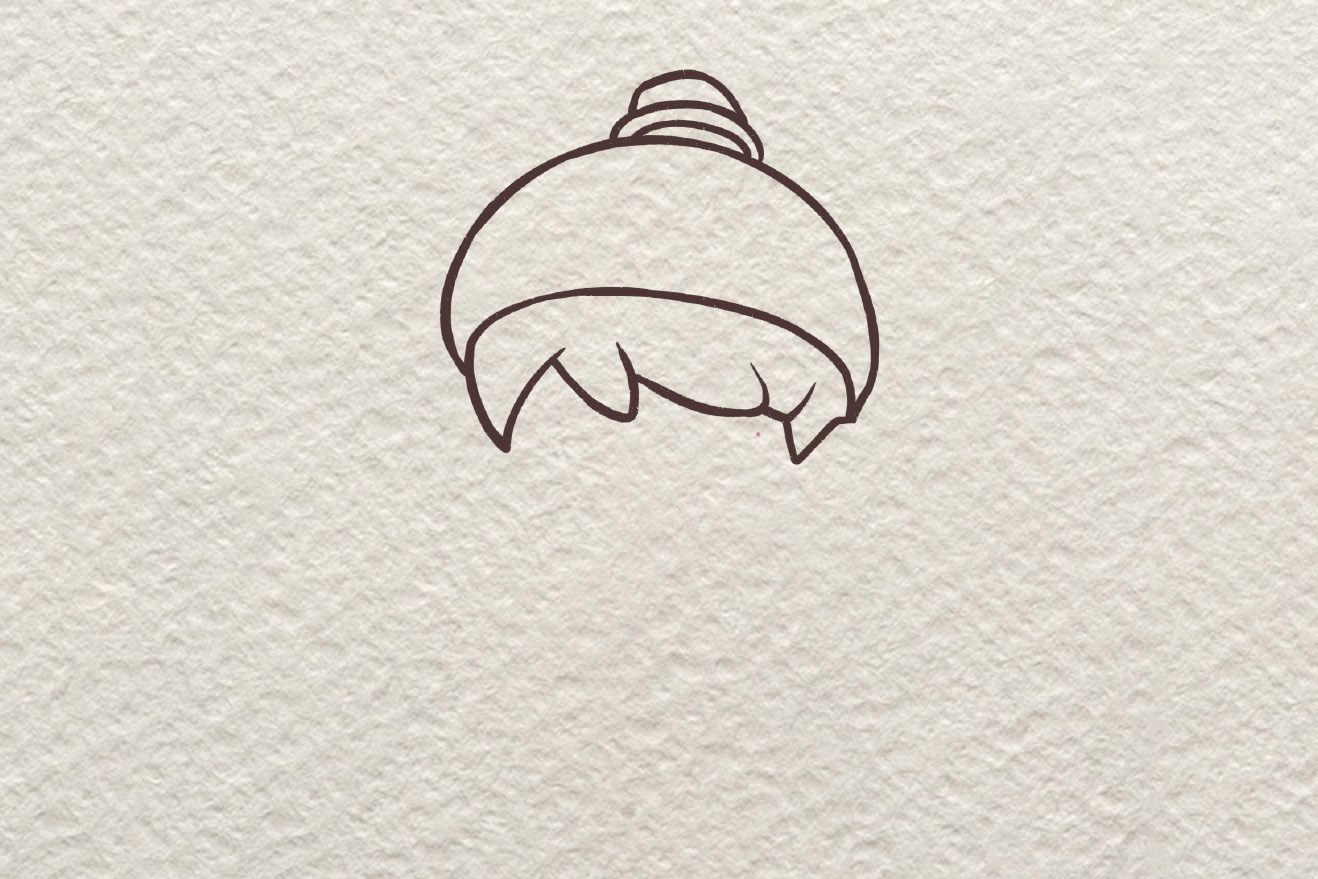 泡泡玛特葡萄果汁简笔画画法步骤-图2