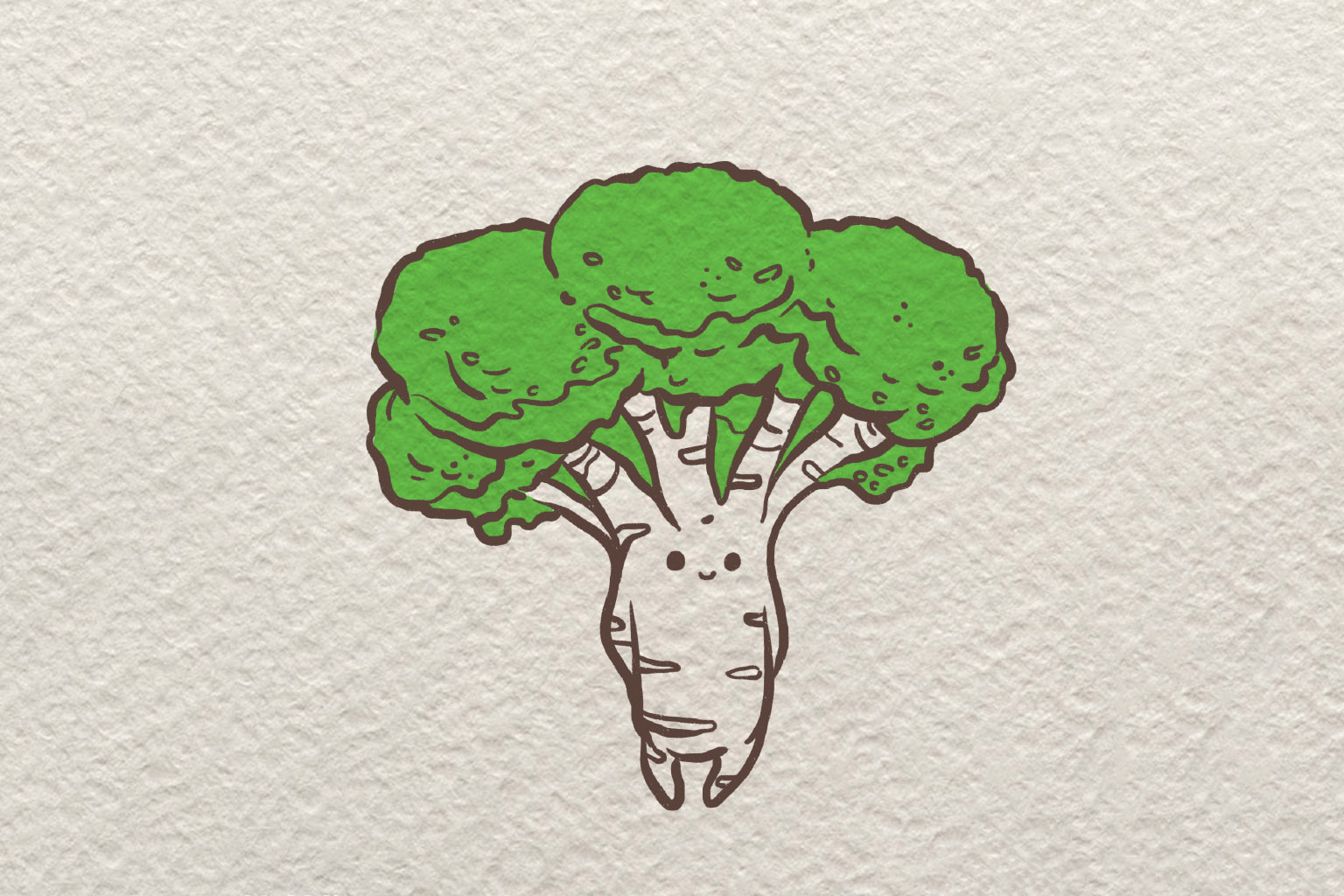 卡通西兰花简笔画画法步骤-图8