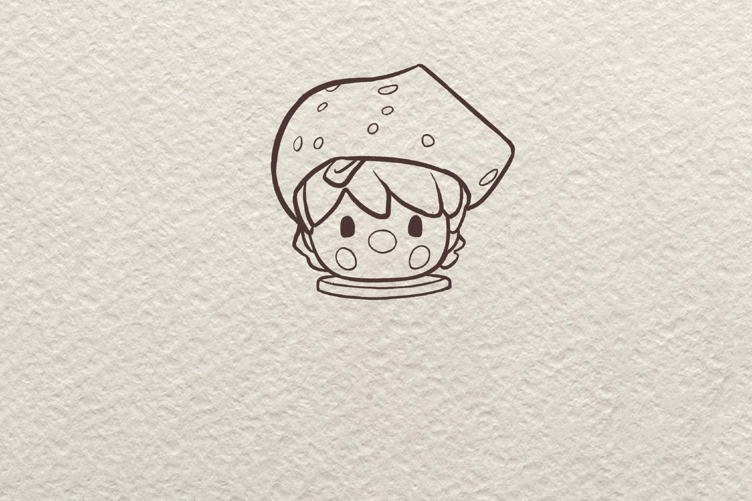 泡泡玛特薯片简笔画画法步骤-图3